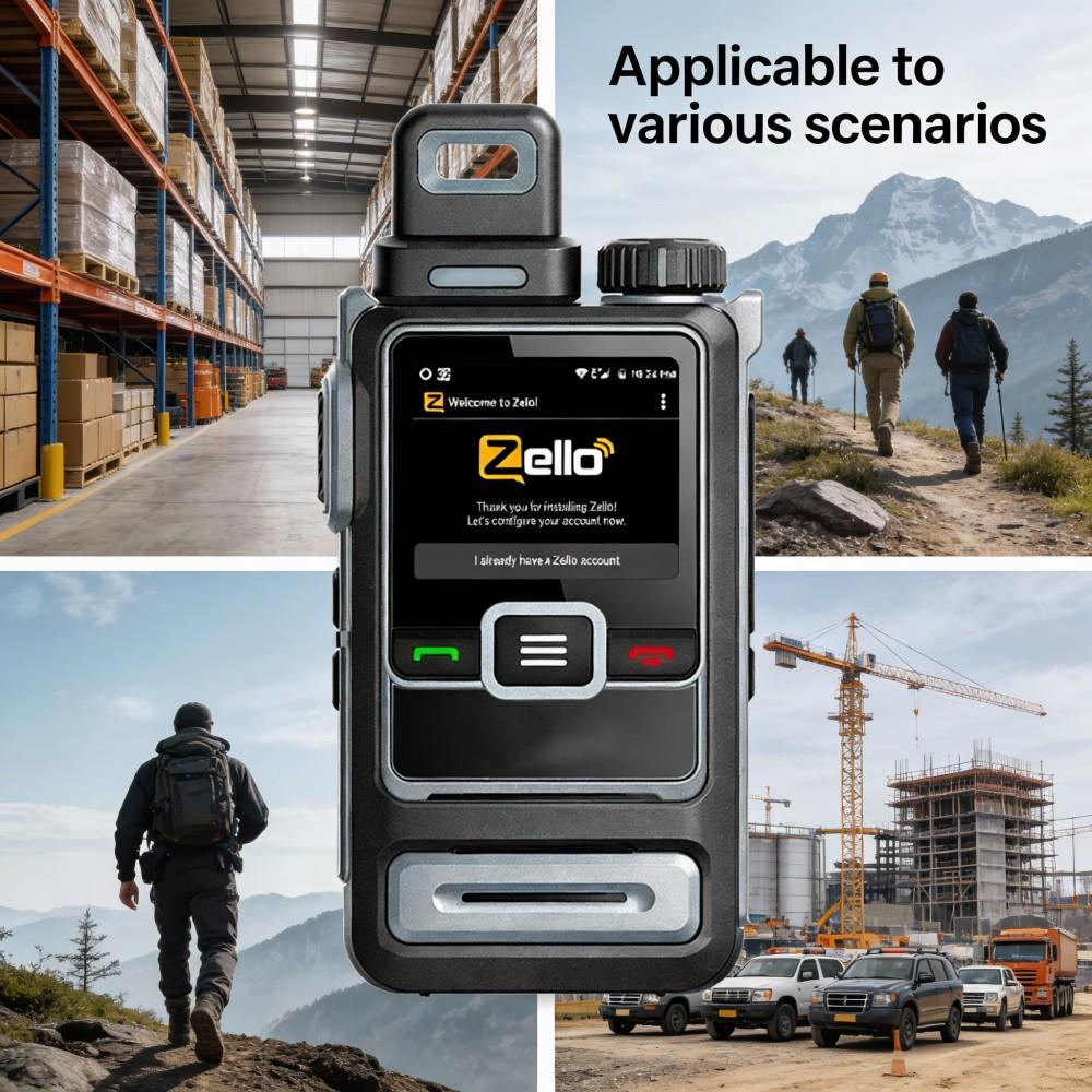 Android ZELLO walkie talkie global 5000 km POC walkie talkie unitate exterioară rețea 4G comunicație bidirecțională