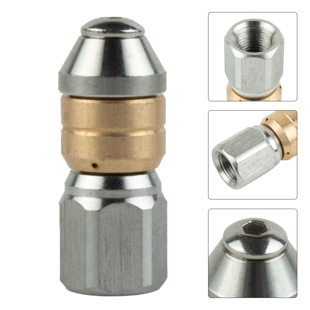 High Pressure Nozzle Parts Pipe Cleaning Replacement Stainless Steel 1/8inch 1PCS 4000 PSI Adpat Car Washer Home