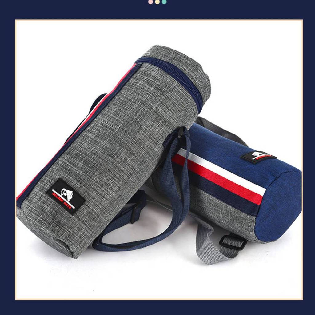 2l Isolierte Wasserflaschentasche mit Tragegurt für Outdoor-Reisen und Camping