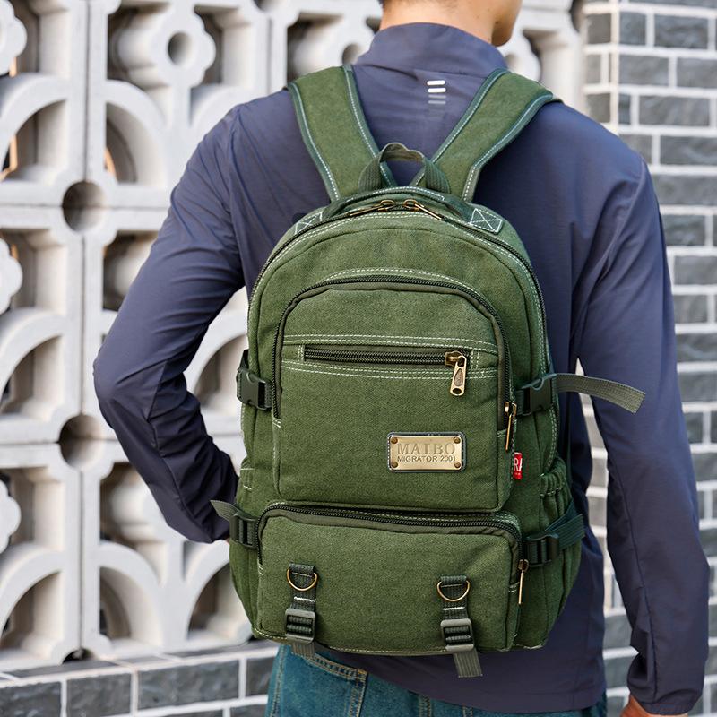 Schultasche Retro Rucksack Damen Einfach Vielseitig Canvas Rucksack Herren Mittelschule College Schultasche Mode Trendig Freizeit Tasche