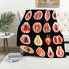 Starry Night Lion digital-printed polyester Bedroom velvet flannel soft sofa cover blanket Fleece soft cover blankets for beds