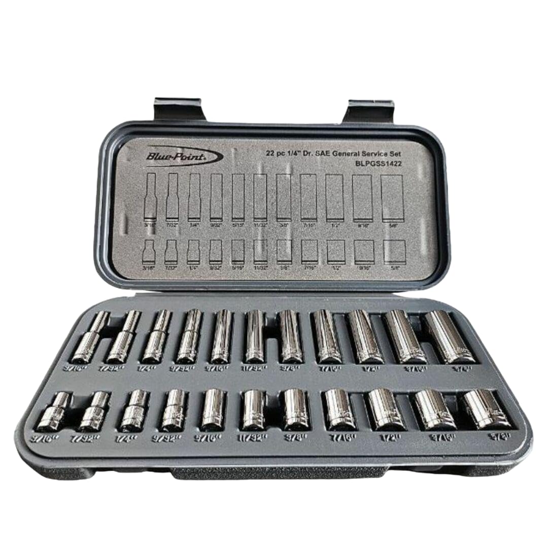 

Набор головок глубокого и мелкого профиля BLPGSS1422 Blue-Point Snap-on, 22 предмета, 1/4 (6,35)