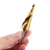 4mm-12mm HSS Step Drill Bit Spiral Flute Step Drill Bits Stepped Cone Drill Bit  Drilling Tool