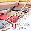 Classic Gold Square Buckle Women'S Trench Coat Wide Belt Gas Eye Decorative Belt Women