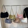 Fur Square Shoulder Bags with Chains High Quality Simple Versatile Luxury Sense Bags