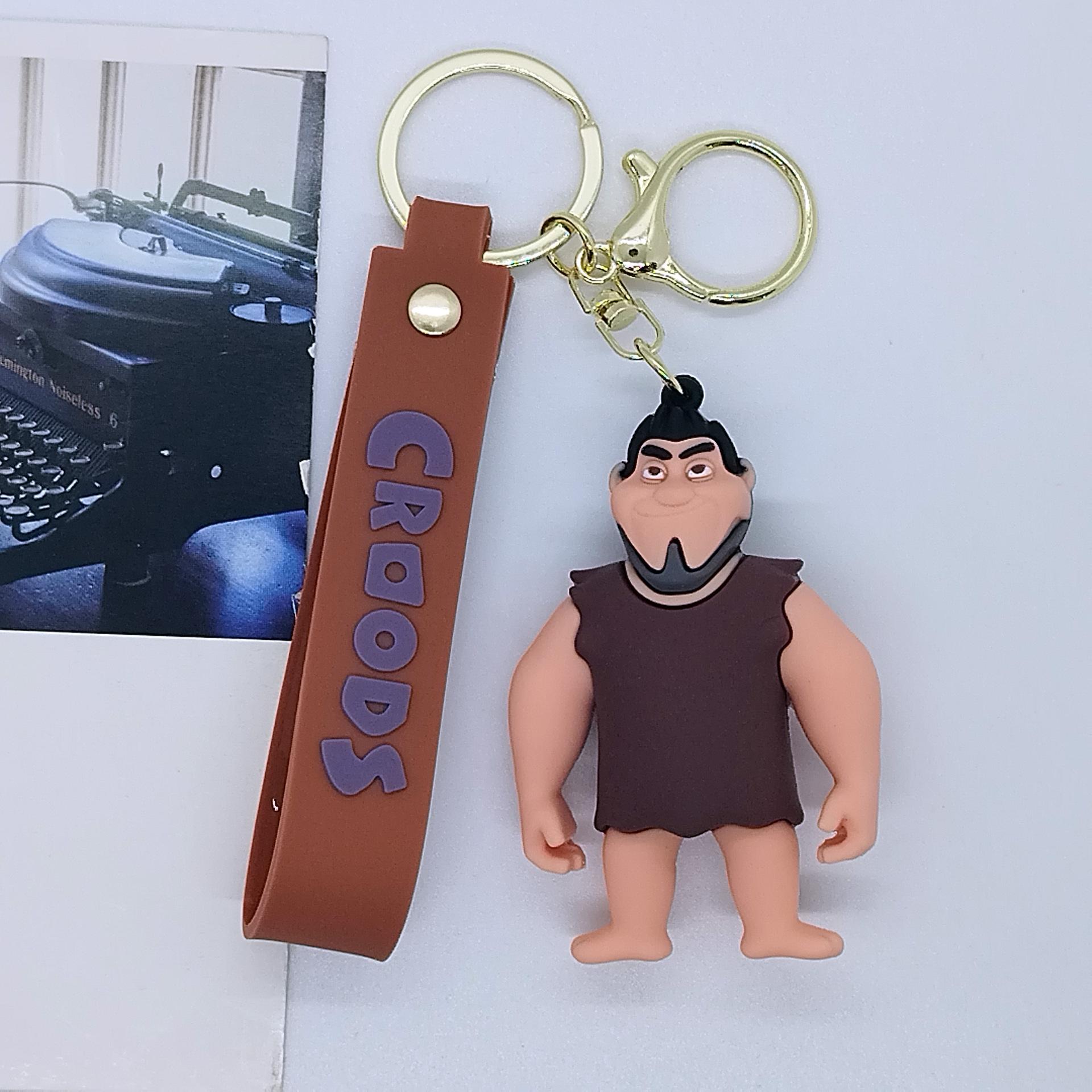 

New Creative Cartoon Crazy Primitive Person Keychain Bag Car Keychain Wholesale Cute Personalized Gifts Y2k Anime Cartoon Frind