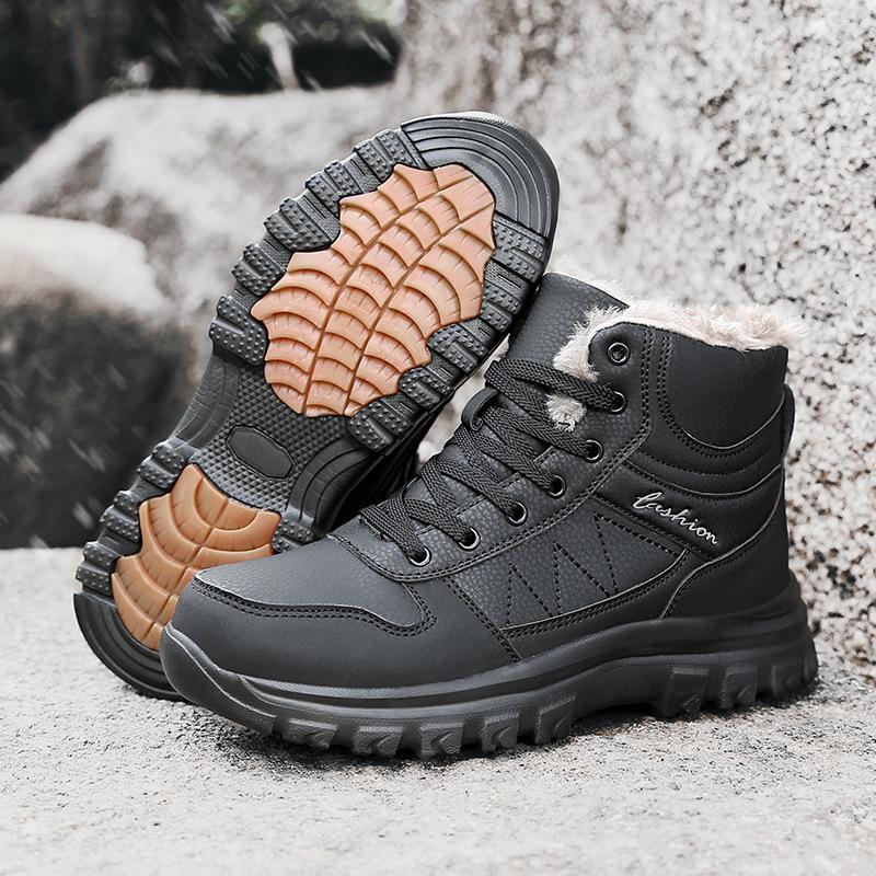 New high-top wear-resistant outdoor Martin boots hiking shoes casual large-size couple travel shoes