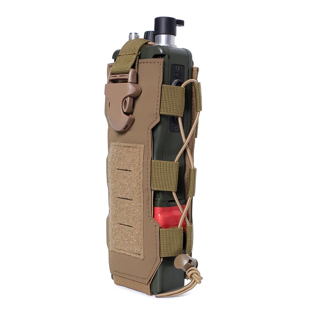 Molle Water Bottle Bag Outdoor Camping Drawstring Kettle Holder Carrier Pouch Multi-purpose Drinking Kettle Bag