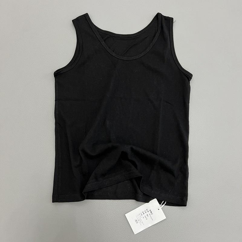 

Women s White Round Neck Sleeveless Vest: 70% Linen-Like Cotton, Super Breathable Summer Essential M чорний