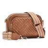 Ielgy Embroidered Grid Messenger Bag Retro Popular Color-Blocking Webbing Shoulder Small Square Bag