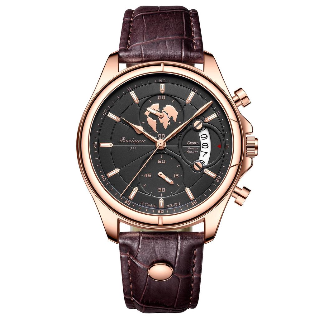 Swiss Waterproof Multifunctional Luminous Men's Fashion Wristwatch