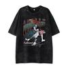 Amerikanisches Basketball Retro Ödland Feng Shui Washed T-Shirt Sternenprint Herren und Damen Mode Lässig Sport Gestapelte Oberteile Ins Trend