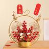 Flower Basket Ornament Decoration Photo Props Festival Fall Harvest Artificial Flower For Living Room Table Centerpiece
