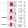 1pc 50A 120A 175A 350A Plug Connector With M8 M6 Terminal Line 600V 4-50 Square Male Female Rechargeable Battery Connector