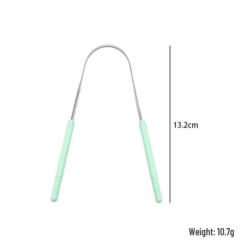 Stainless Steel Dental Tool Set: U-Shaped Tongue Scraper, Oral Mirror, and Tartar Remover