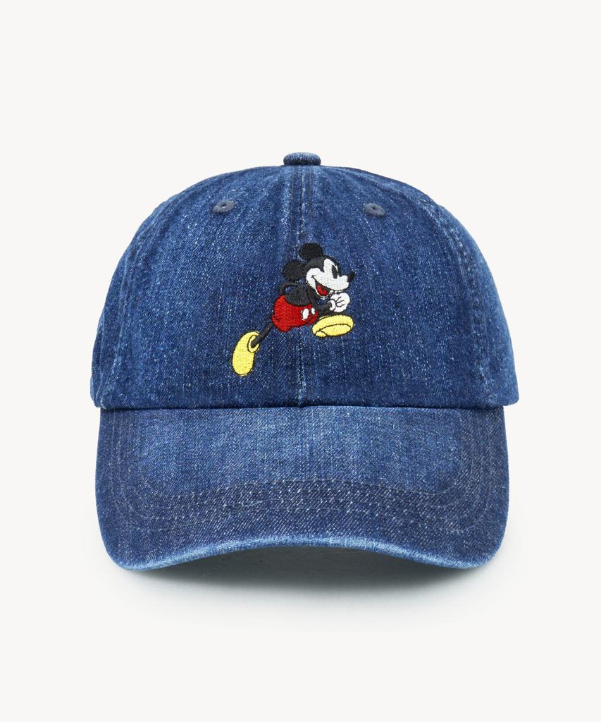 VTWO Running _Mickey_ Denim Cap (Dark Blue)