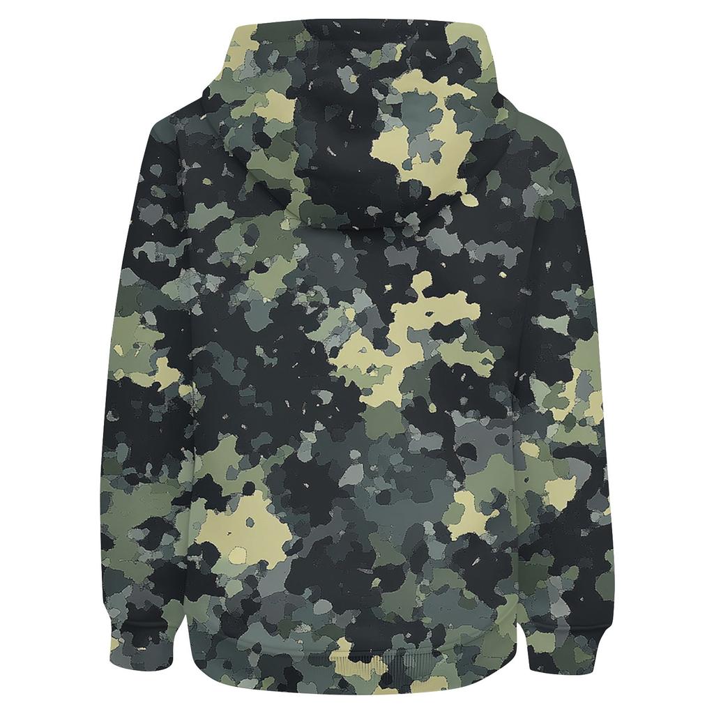 Boys Casual Fashion Long Sleeve Hooded Pocket Sweatshirt