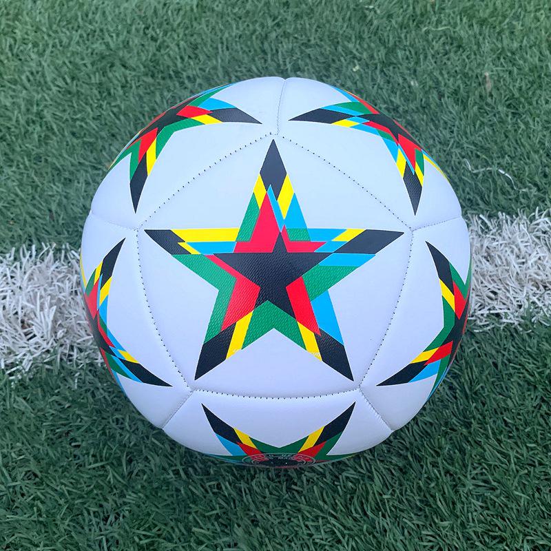 Premier League Size 5 Thickened Match Ball - Suitable for Champions League & World Cup, Machine-Sewn Football