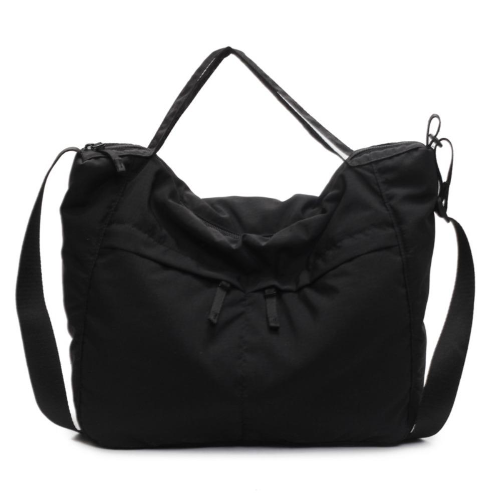 

Harajuku Vintage Shoulder Bags Large Capacity Nylon Crossbody Bag Teenager Messenger Bag Students чёрный