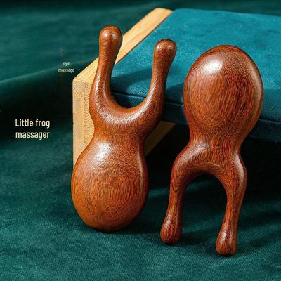 Sandalwood Frog Comb for Ear and Eye Massage, Nose Scraping, and Face Lifting