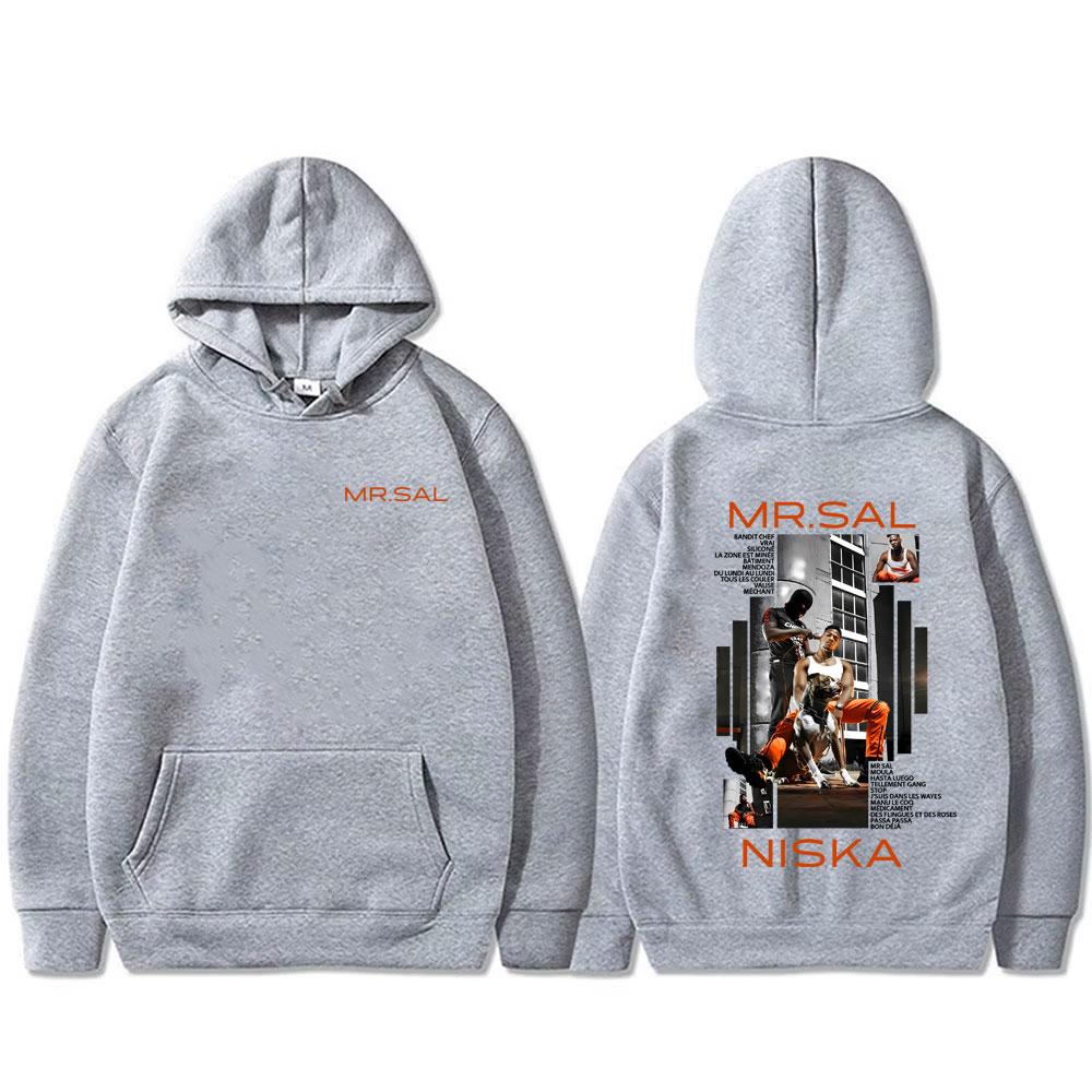 Rapper Niska Mr Sal Album Graphic Hoodie Men Women Clothing Hip Hop Fashion Pop Music Sweatshirt Men's