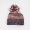 Autumn and Winter New Hairball Fish Bone Color Matching Thickened Women's Knitted Hat Wool Hat Color Matching Knitted Hat