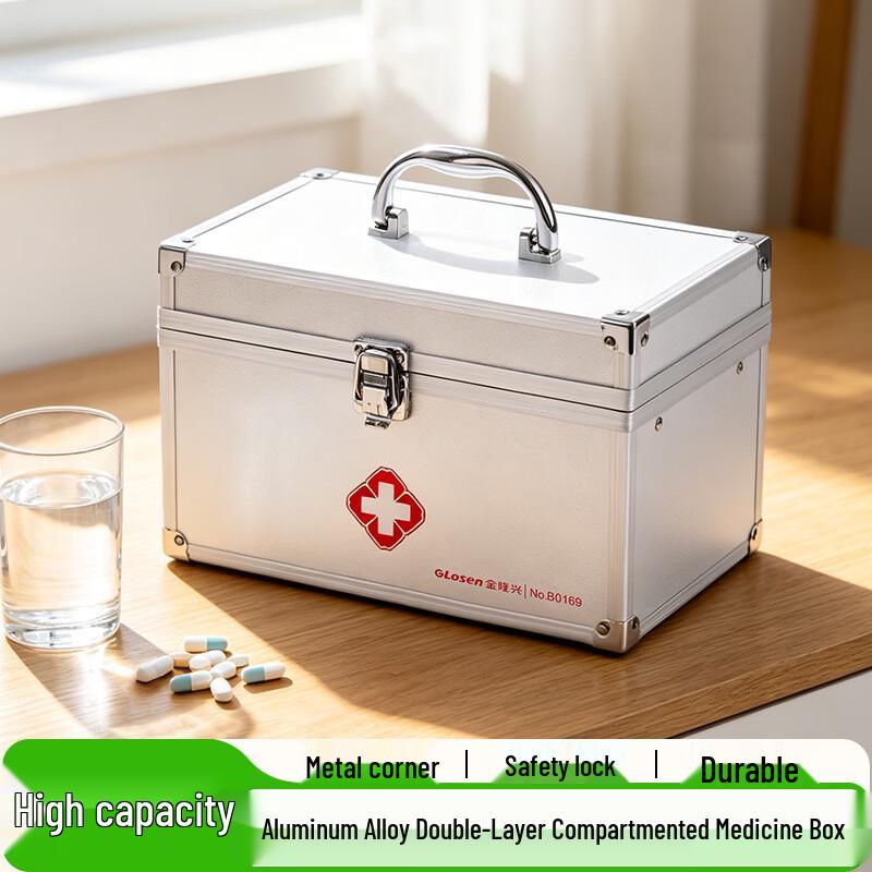 Aluminum Alloy First Aid Medicine Storage Box
