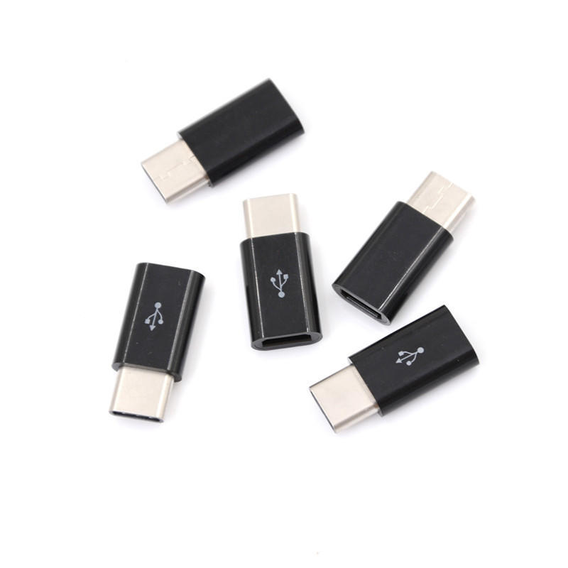 5pcs USB Type-C Male Connector To Micro USB 3.1 Converter USB-C Adapter Tool