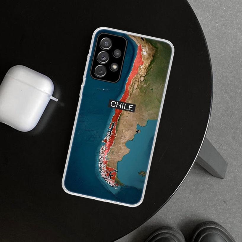 Chile Flag Phone Case Cover for Samsung Galaxy A12 A22 A32 A52 A72 A02S A51 A50S A31 A20S A10S Note 20 Ultra 10 Plus Galaxy A12