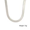 Snake Chain Necklace Men Women Stainless Steel 2/3/4/5mm Wide Flat Herringbone Neck Chains Trend Hip Hop Jewelry Gift