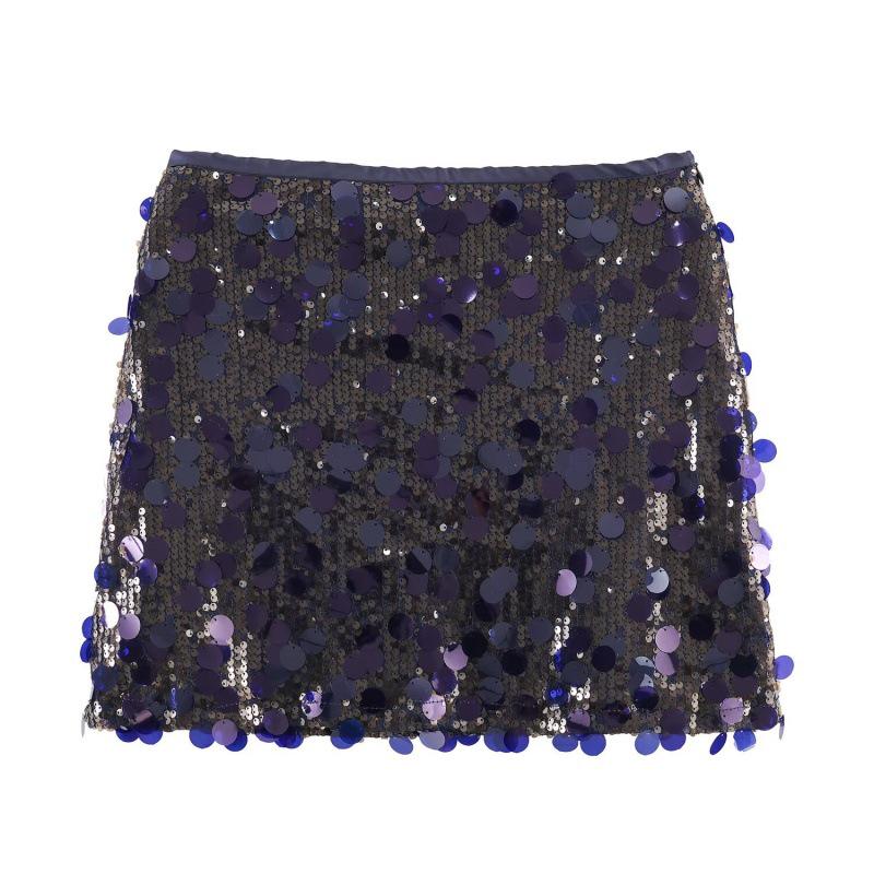 

2025 Autumn Women s European & American Style Sequin Casual Short Skirt L