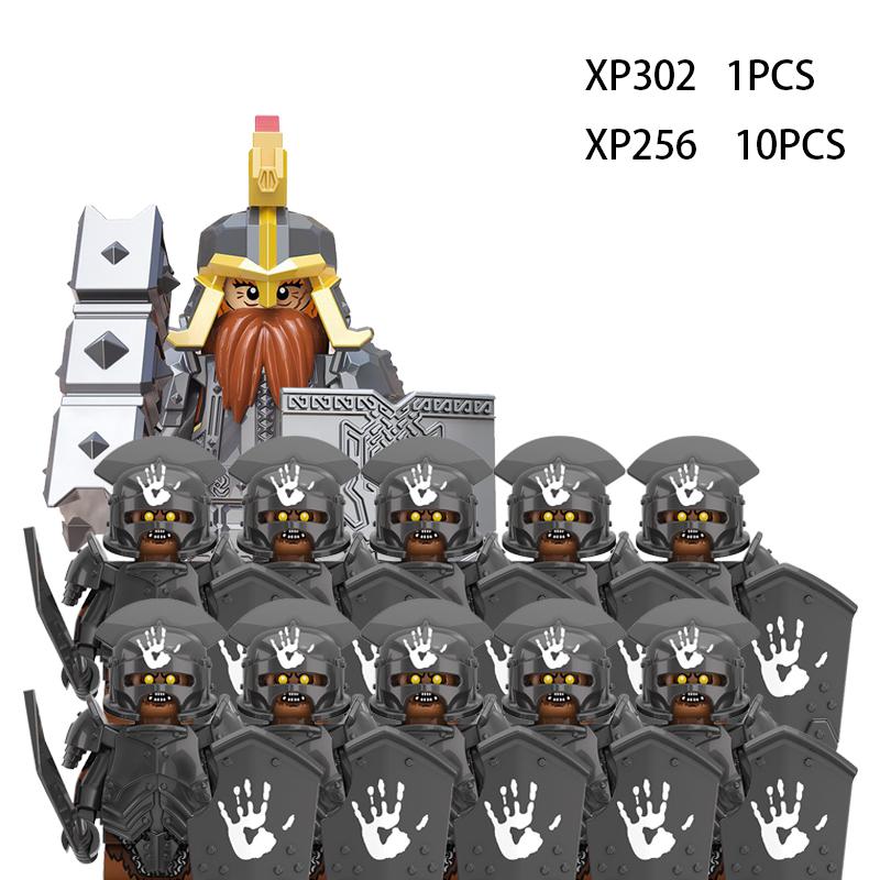 Soldados Élficos Medievais de Rohan Guarda Exército lotr Figuras de Ação Mini Blocos Boneca Montar Blocos de Construção MOC DIY Brinquedos para presentes de criança