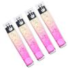 4pcs Nail Clippers Electroplating Stainless Steel Fingernail Clippers Comfortable Grip Toenail Clipp