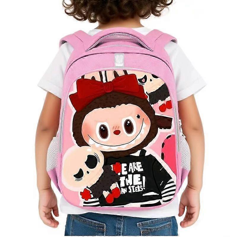 Labubu Backpack Student Cute Cartoon Schoolbag Girl Pink Kindergarten Backpack