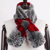 Winter Women Real Rex Rabbit Fur Scarf Natural Warm Soft Rex Rabbit Fur Muffler Lady Genuine Rex Rabbit Fur Scarves
