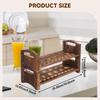 Wooden Egg Holder Organizer Portable Stackable Reusable with Handle Display Stand for Cabinet Kitchen Countertop Restaurant