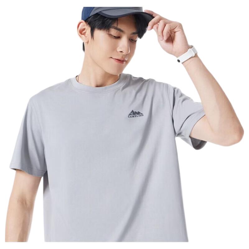 Camel Men's Round Neck Short Sleeve T-shirt