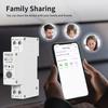 TNCE Tuya Wifi/Zigbee Smart Circuit Breaker Switch With Metering 1P+N 1-63A Smart kWh UnderVoltage OverCurrent Meter Protector