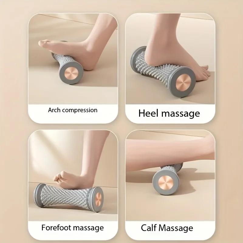 Foot Massager Flat Feet Roller Manual Relaxation Tool for Muscle Relief Yoga Arch Support Perfect for Living Room Bedroom Home