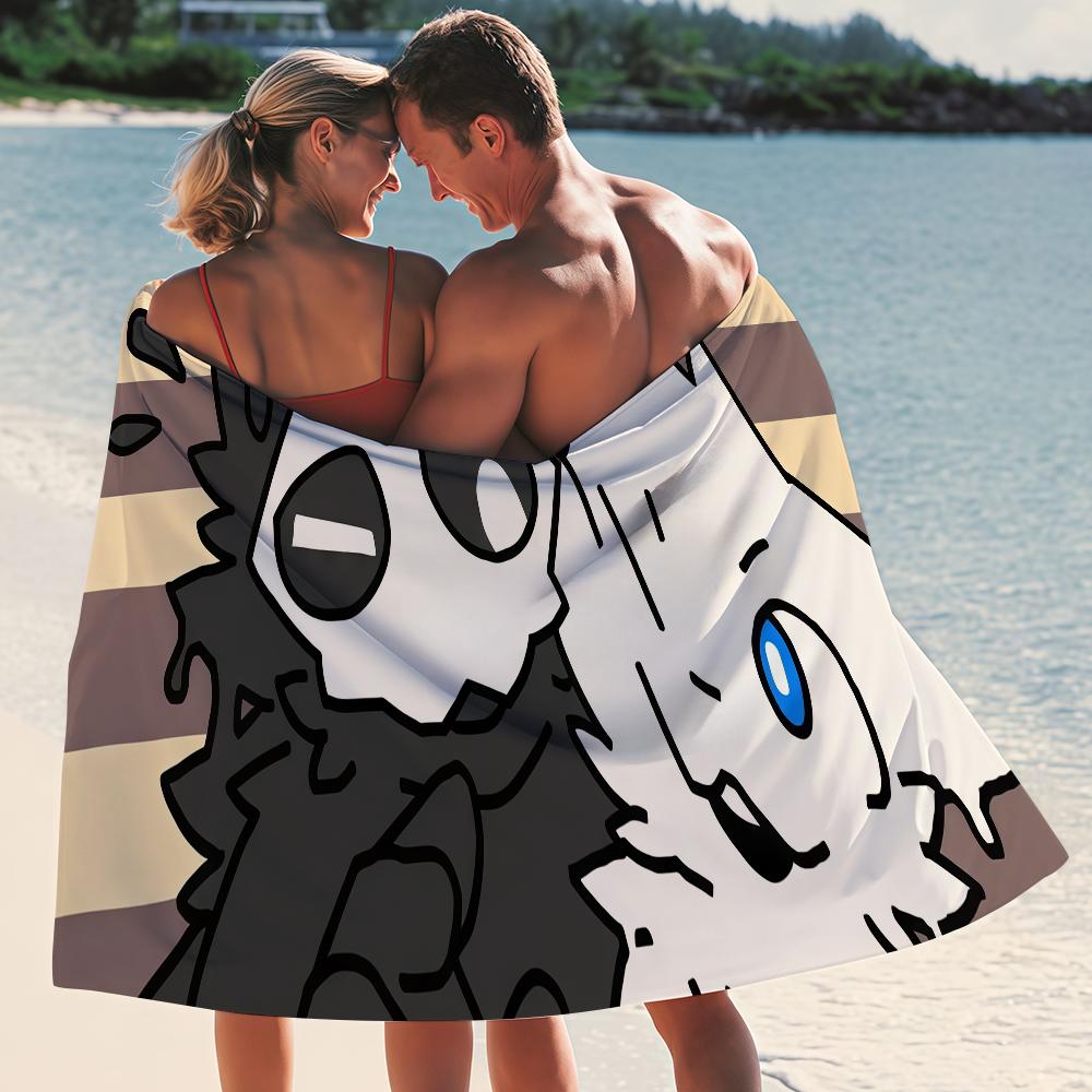 Changed Puro Game furry Shark cat Towel Quick Drying Beach Towels Are Suitable For Swimming Pools Camping Yoga And The Gym