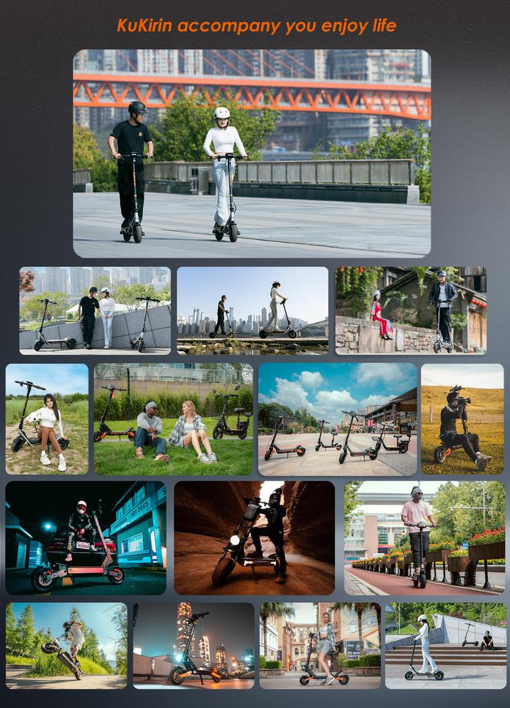 KuKirin A1 Electric Scooter - 45km/h Max Speed, 45km Range, 800W Motor, 10" Vacuum Tires, Foldable Design for Urban Commuting
