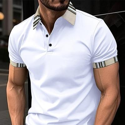 Summer Lapel POLO Shirt with Button Pocket Men's Sports Polo Shirt