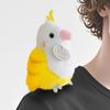 Parrot Plush Toy with Slap Bracelet - Small Bird Shoulder Pendant & Zoo Figurine