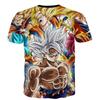 Tee Summer Dragon Ball Z Goku Super Saiyan 3d Print Casual Tshirt Men Women Top