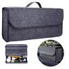Anti-Slip Storage Box High Quality New - Soft Felt Dark Gray Large Compartment Organizer for Car Trunk Boot Tools Auto Parts