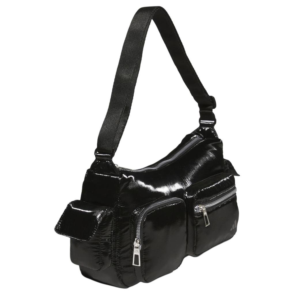 adidas PU Polyurethane Portable Crossbody Bag, Shoulder Bag Regular Women's Black JE3901