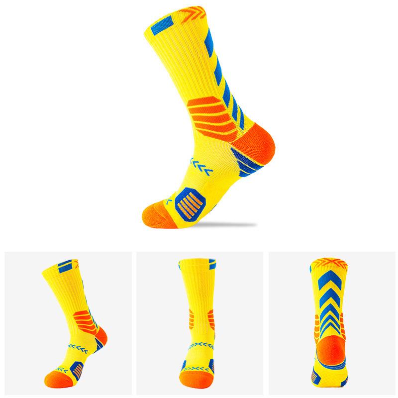 Elite Color Block Basketball Socks – Trendy Long Tube for Men & Women