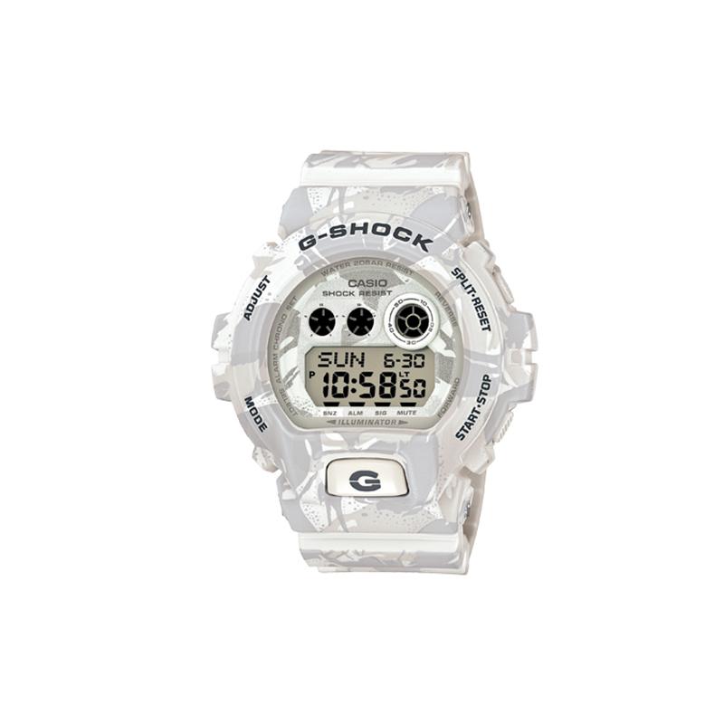 

Casio jungle camouflage theme series fashion trend classic quartz movement resin strap Japanese and Korean watch men s watch white dial GD-X6900MC-7 белый