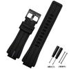 Cinturino per orologio in gomma di alta qualità per orologio TIMEX T2N720 TW2T76300 Serie T2N721 Uomo Nero Impermeabile Silicone Sportivo 24*16mm