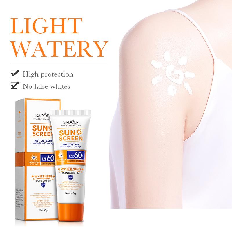 

SPF60 + Солнцезащитный крем 40 г SADOER Isolation UV Protection Солнцезащитный крем